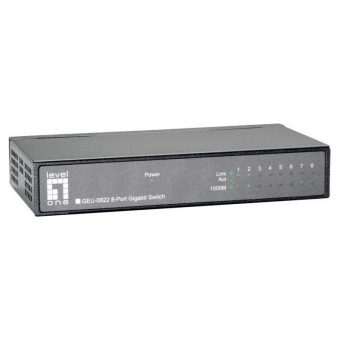 Level One GEU-0822 Desktop Gigabit 8-Port Switch