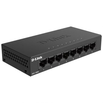 D-Link 8-Port Unmanaged Gigabit Metal Desktop Switch DGS-108GL