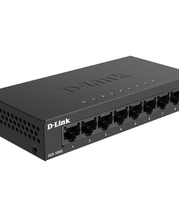 D-Link 8-Port Unmanaged Gigabit Metal Desktop Switch DGS-108GL