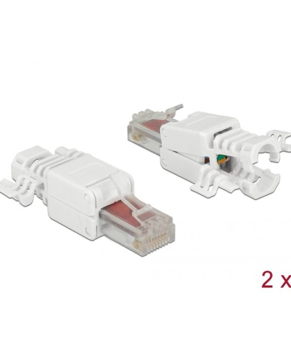 Delock Plug RJ45 Cat6 UTP Toolfree (2 Pcs) 86416