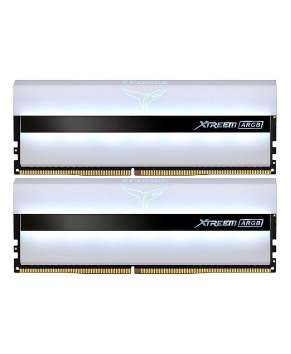 TeamGroup T-Force Xtreem ARGB  16GB (2 x 8GB) 3200MHz DDR4 White TF13D416G3200HC16CDC01