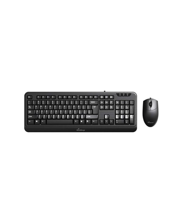 MediaRange Wired Keyboard & Mouse Set GR Black MROS108-GR