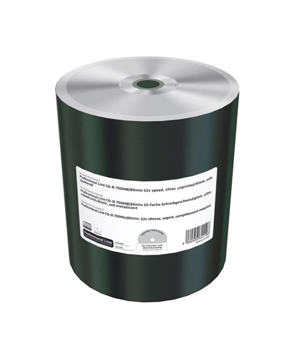 MediaRange Professional Line CD-R 700MB 52x 100pcs Silver Wide Sputtered MRPL508-C
