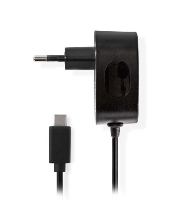 Nedis Wall Charger 3A Fixed cable USB-C 1.5m Black WCHAC300ABK