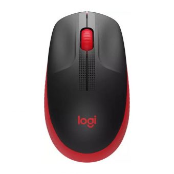 Logitech M190 Full-Size Wireless Mouse Red 910-005908