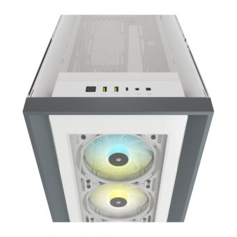 Corsair iCue 5000X RGB Mid Tower Tempered Glass White CC-9011213-WW - Image 10