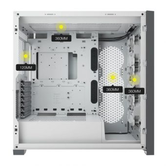 Corsair iCue 5000X RGB Mid Tower Tempered Glass White CC-9011213-WW - Image 12