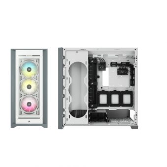 Corsair iCue 5000X RGB Mid Tower Tempered Glass White CC-9011213-WW - Image 19