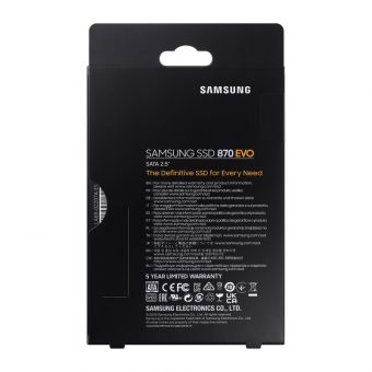 Samsung 870 EVO 2TB 2.5'' SATA III MZ-77E2T0B/EU - Image 2
