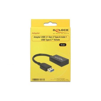 Deleck USB 3.1 to Type-C Active Adapter 0.15m Black 65698 - Image 2