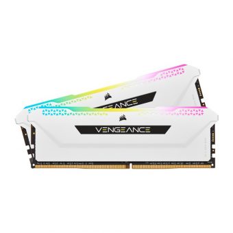 Corsair Vengeance RGB PRO SL 16GB (2x8GB) 3200MHz DDR4 White CMH16GX4M2E3200C16W