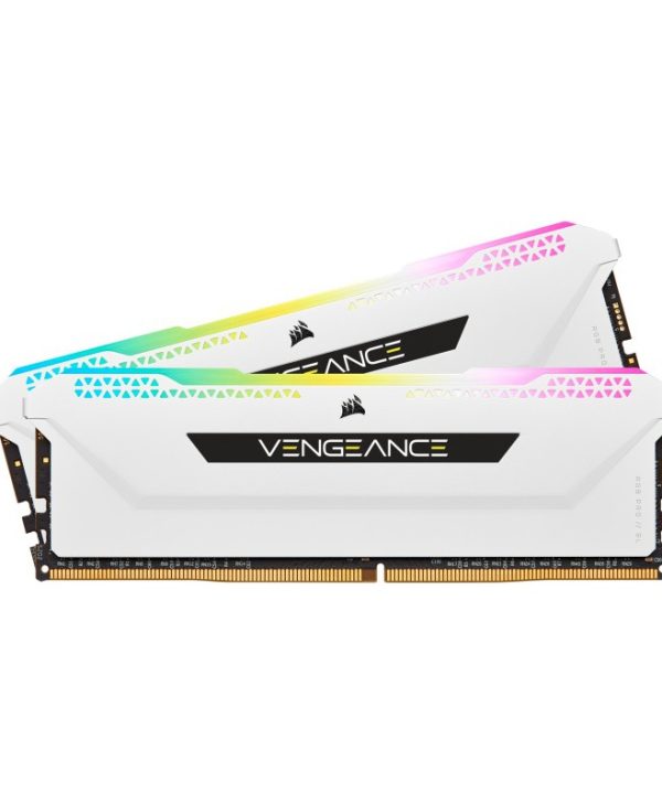 Corsair Vengeance RGB PRO SL 16GB (2x8GB) 3200MHz DDR4 White CMH16GX4M2E3200C16W