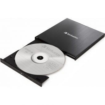 Verbatim External Slimline DVD±RW USB 3.2 Black 43886 - Image 2