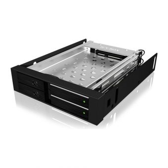 RaidSonic Icy Box Mobile Rack 2x 2.5 SATA Black IB-2227STS - Image 3
