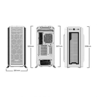 BeQuiet! Silent Base 802 Midi Tower Tempered Glass White BGW40 - Image 3