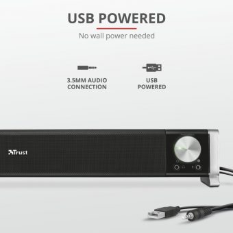 Trust Asto Soundbar for PC and TV Black 21046 - Image 3