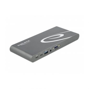 Delock USB Type-C Docking Station Triple 4K Display Grey 87772 - Image 4