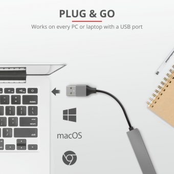 Trust Halyx Aluminium 4-Port USB 2.0 Type-A Hub 23786 - Image 4