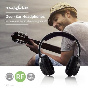 Nedis HPRF200BK Wireless On-Ear TV Headphones 5412810266456 - Image 5