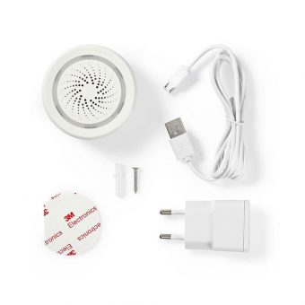 Nedis Wi-Fi Smart Siren Alarm 85dB WIFISI10CWT - Image 6