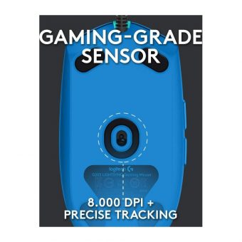 Logitech G102 Lightsync RGB Wired Gaming Mouse Blue 910-005801 - Image 9