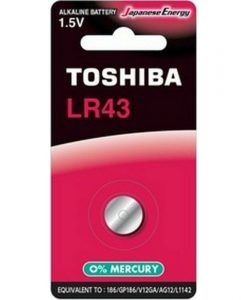 Toshiba Alkaline Battery LR43 1pcs LR43 BP-1C