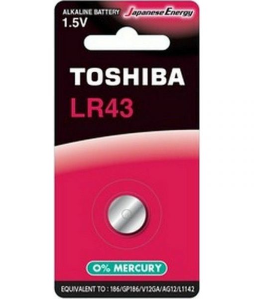 Toshiba Alkaline Battery LR43 1pcs LR43 BP-1C