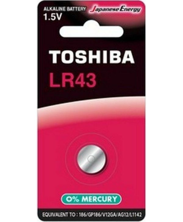 Toshiba Alkaline Battery LR43 1pcs LR43 BP-1C