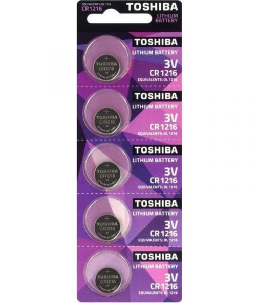 Toshiba Lithium Batteries CR1216 5pcs CR1216 PW BP-5