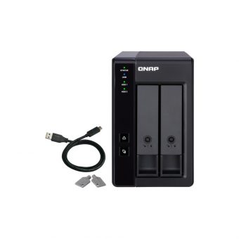 Qnap TR-002 2-Bay USB 3.2 Gen2 Raid Expansion Enclosure Black