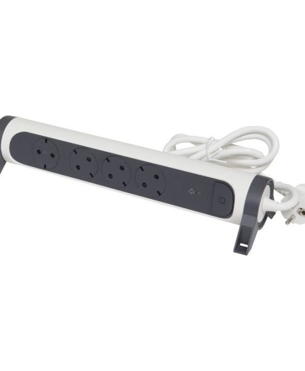 Legrand SurgeArrest 4 Outlets 1.5m White/Grey 694507