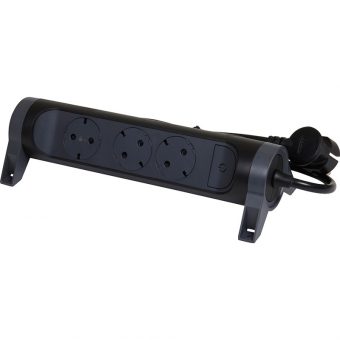 Legrand SurgeArrest 3 Outlets 1.5m Black/Grey 694528