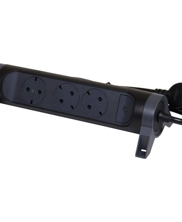 Legrand SurgeArrest 3 Outlets 1.5m Black/Grey 694528
