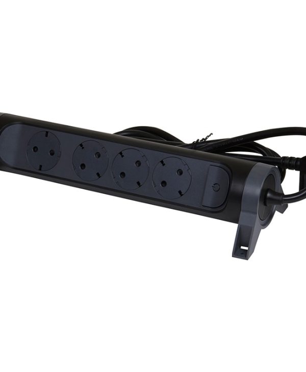 Legrand SurgeArrest 4 Outlets 1.5m Black/Grey 694530