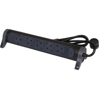 Legrand SurgeArrest 5 Outlets 1.5m Black/Grey Rotating 694532