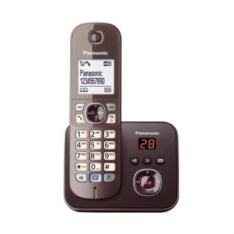 Panasonic Ασύρματο Τηλέφωνο Mocca Brown KX-TG6821GA