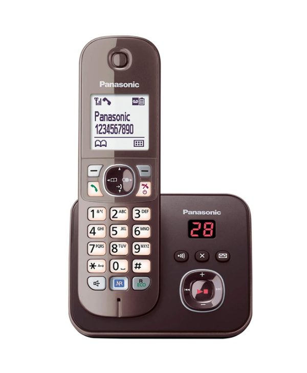 Panasonic Ασύρματο Τηλέφωνο Mocca Brown KX-TG6821GA