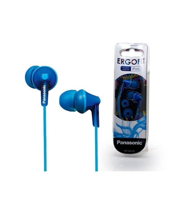 Panasonic RP-HJ125 Earbuds Blue RPHJE125EA