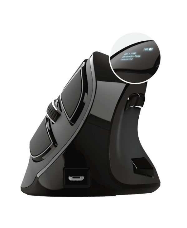 Trust Voxx Rechargeable Ergonomic Wireless Mouse Black 23731