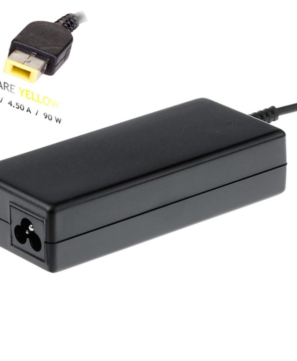 Akyga Power Supply 20V/4.5A 90W for Lenovo with square yellow Plug AK-ND-29