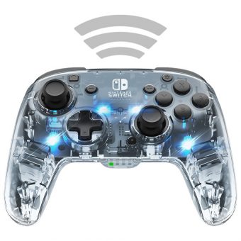 PDP Afterglow Wireless Deluxe for Nintendo Switch Transparent 500-137-EU