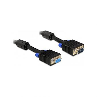 Delock VGA Extension Cable H/Q 5m Black 82566