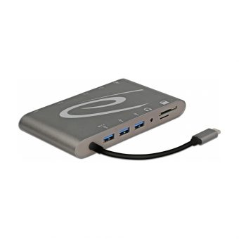 Delock USB Type-C 3.1 Docking Station 4K 30Hz Grey 87297