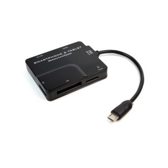Roline OTG Card Reader Micro USB 15.08.6252-10