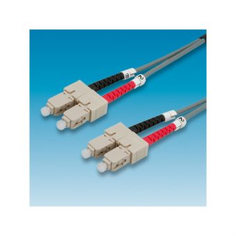 Value Fiber Optic Patch Cord 50/125 SC-SC 0.5m Grey 21.99.9900