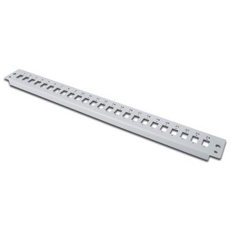 Digitus 1U Front Panel for 24 x SC, LC, E2000 Simplex Grey DN-96207-QL