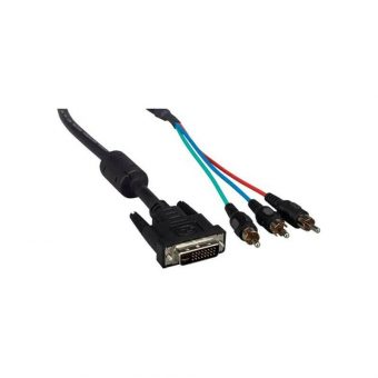 Transmedia Monitor Cable DVI Male to RCA Male 2m Black
