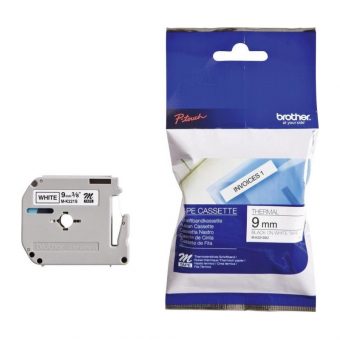 Brother Labelling Tape Cassette Black on White 4mx9mm M-K221SBZ