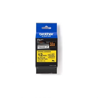 Brother Labelling Tape Cassette Black on Yellow 8mx12mm TZeS631