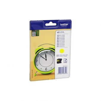 Brother High Yield Ink Cartridge Yellow 1200pgs LC125XLY